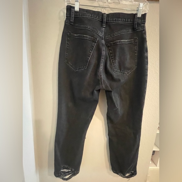 Abercrombie & Fitch Ultra High Rise Ankle Straight Jeans 26 Short black - Picture 4 of 11